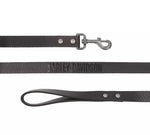 LEATHER HD DOG LEASH - BLACK