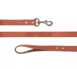 LEATHER HD DOG LEASH - COGNAC