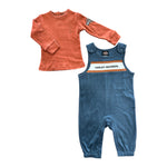 H-D® NEWBORN INFANT BOYS' 2-PIECE LONG SLEEVE TEE & KNIT PANT SET