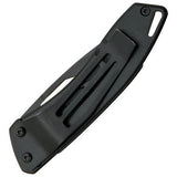 Tec X® Dinero (T0063.25MC) Stainless Skeleton Black Hard Coat - Frame Lock - Money Clip