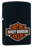 ZIPPO HARLEY BLK.MATTE LOGO