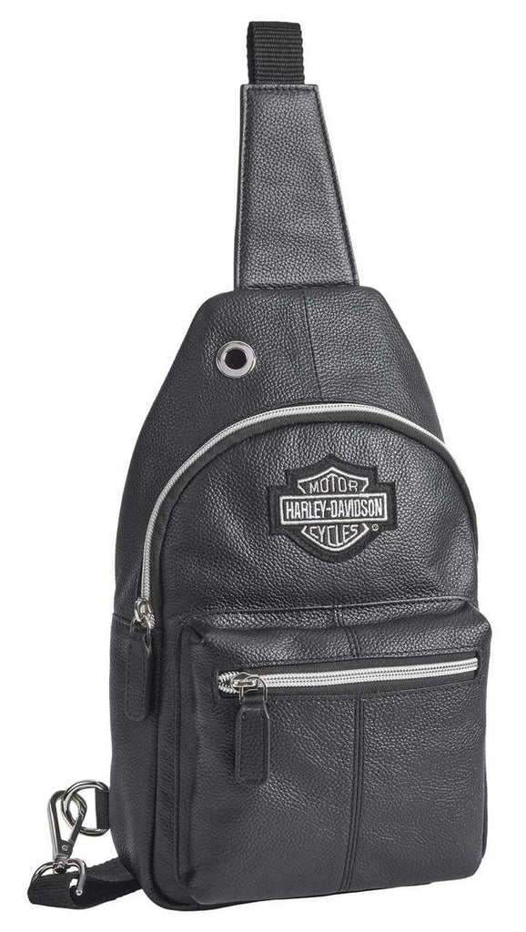 Black Leather Chest Sling – Durham Harley-Davidson