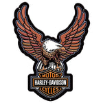 H-D BAR & SHIELD EAGLE TIN SIGN