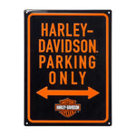 H-D PARKING ONLY TIN SIGN