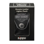 ZIPPO HARLEY LIGHTER POUCH-BLACK