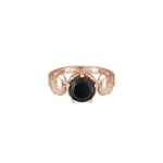 Rose Gold Skull & Stone Ring