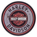 H-D BAR & SHIELD TIN SIGN - ROUND