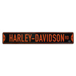 H-D ROAD METAL STREET SIGN