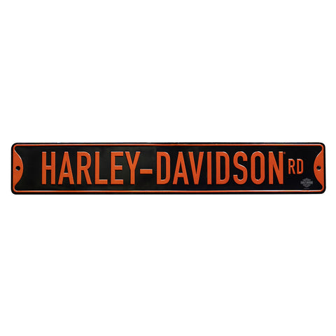 H-D ROAD METAL STREET SIGN