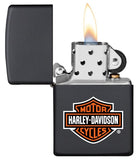 ZIPPO HARLEY BLK.MATTE LOGO