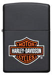 ZIPPO HARLEY BLK.MATTE LOGO