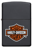 ZIPPO HARLEY BLK.MATTE LOGO